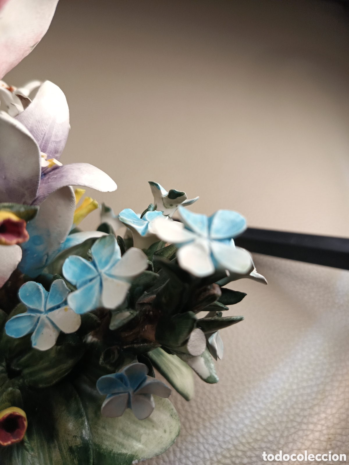 Antig&uuml;edades: Centro floral capodimonte made itali - Foto 7
