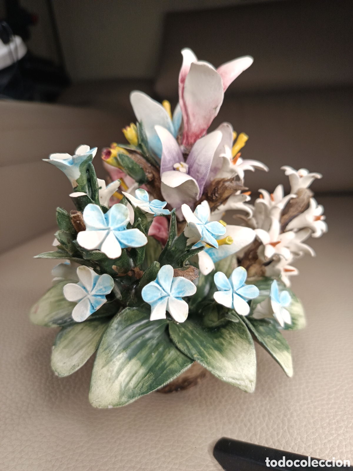 Antig&uuml;edades: Centro floral capodimonte made itali - Foto 1