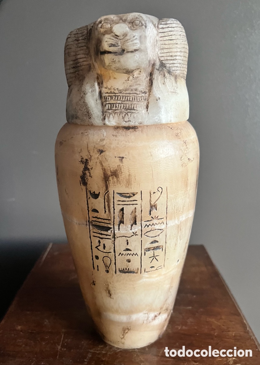Antig&uuml;edades: Vaso canope del babuino Hapi - Foto 7