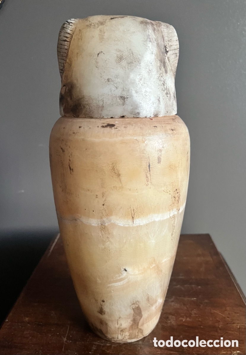 Antig&uuml;edades: Vaso canope del babuino Hapi - Foto 13