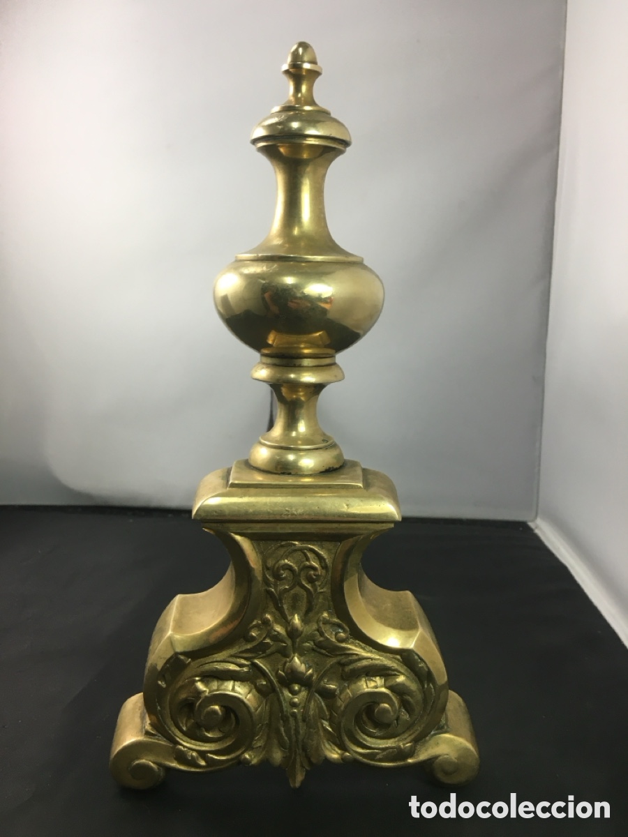 Antig&uuml;edades: Morillos bronce. luis XV. - Foto 4