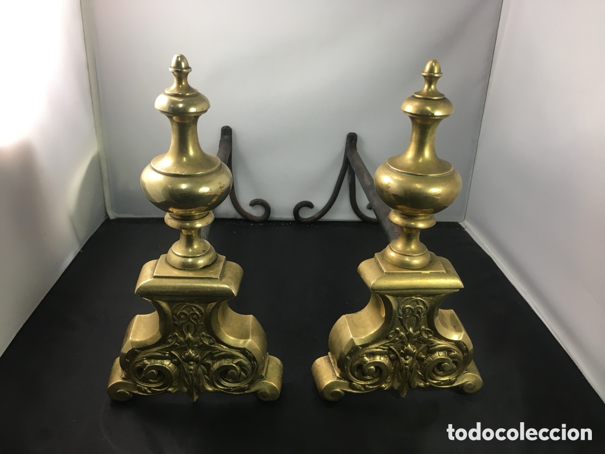 Antig&uuml;edades: Morillos bronce. luis XV. - Foto 1