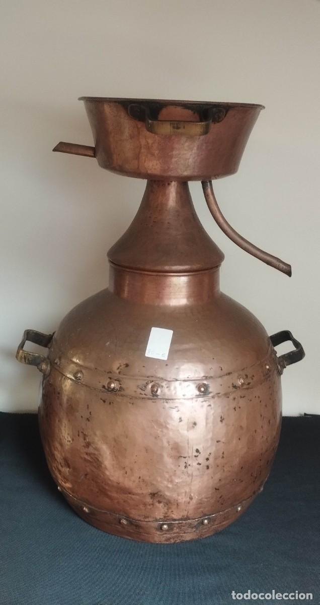 Antiquit&eacute;s: Alquitara de Cobre Martillado de 15 litros // jrsanchezantiques