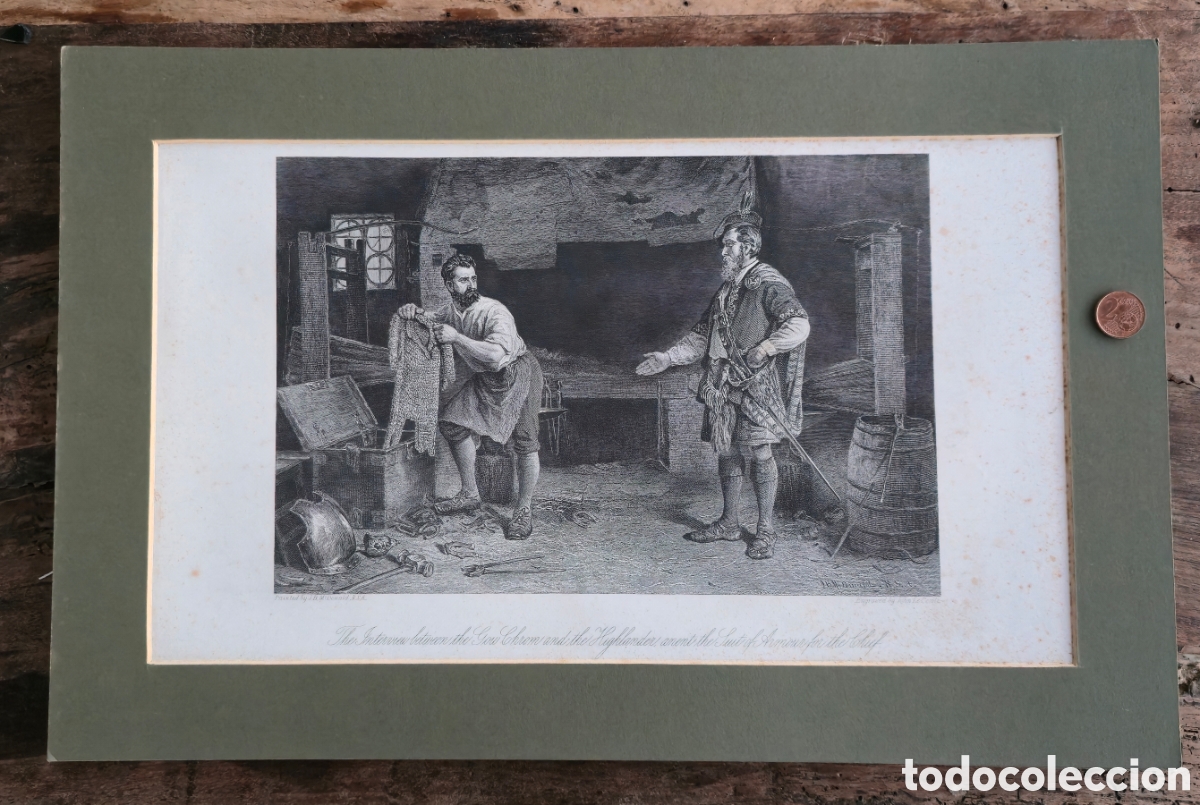 Antiques: Antiguo grabado escoc&eacute;s