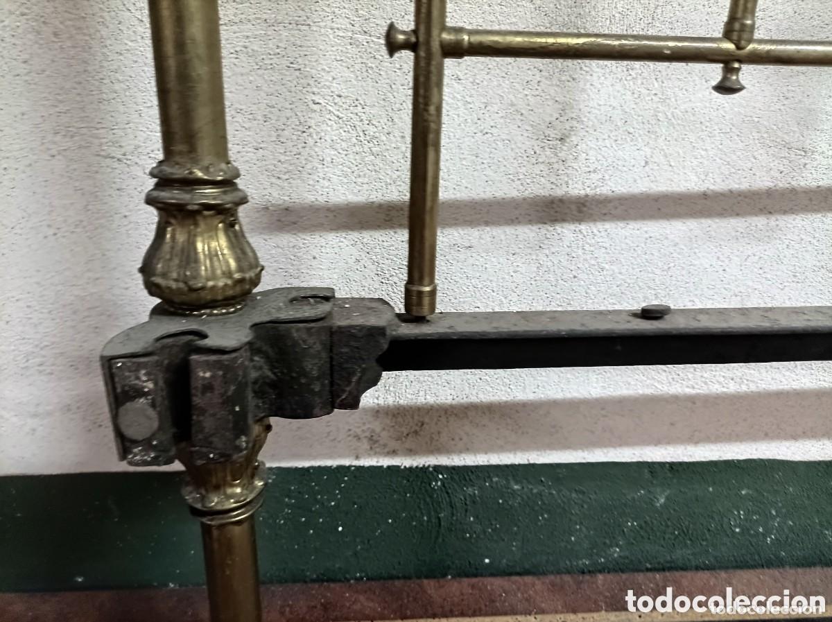 Antig&uuml;edades: ANTIGUO CABECERO DE CAMA , REALIZADA EN BRONCE - Foto 5