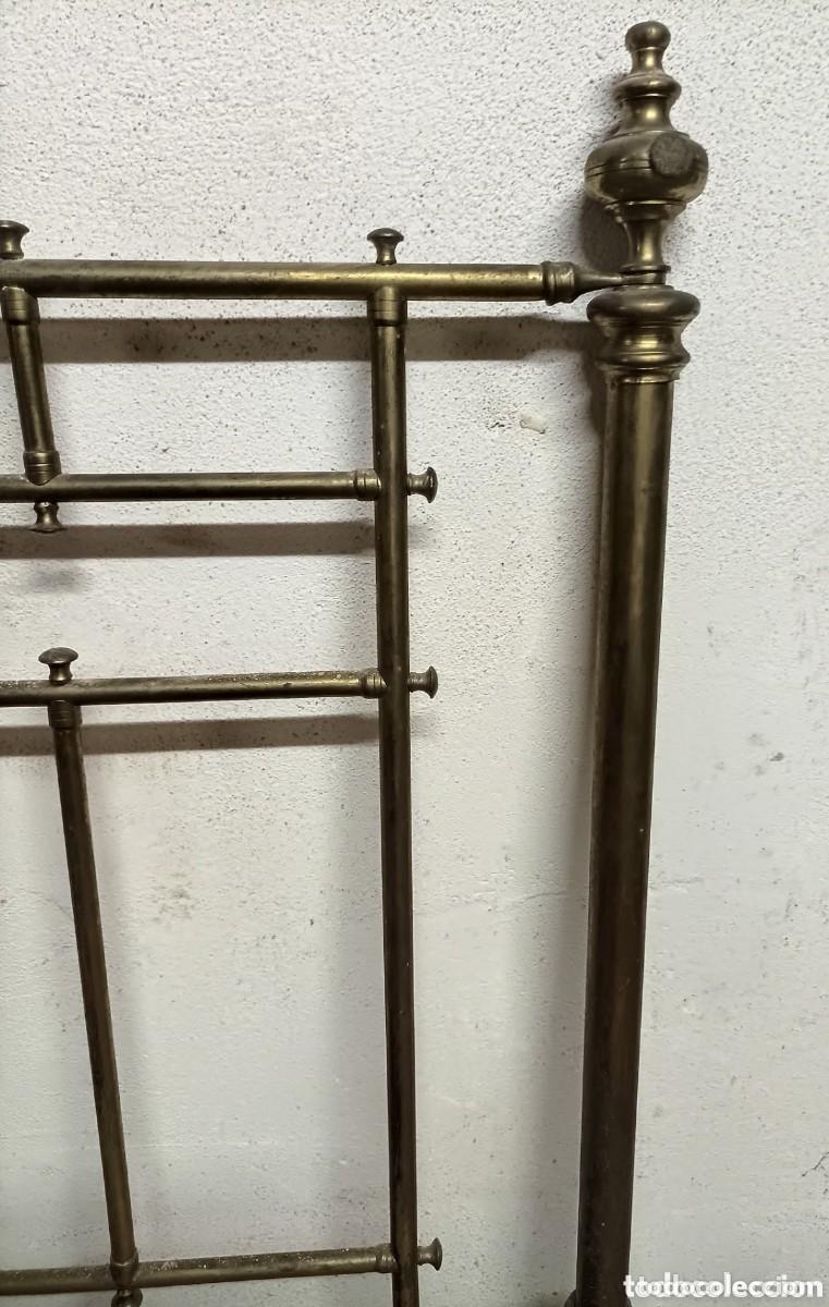Antig&uuml;edades: ANTIGUO CABECERO DE CAMA , REALIZADA EN BRONCE - Foto 6