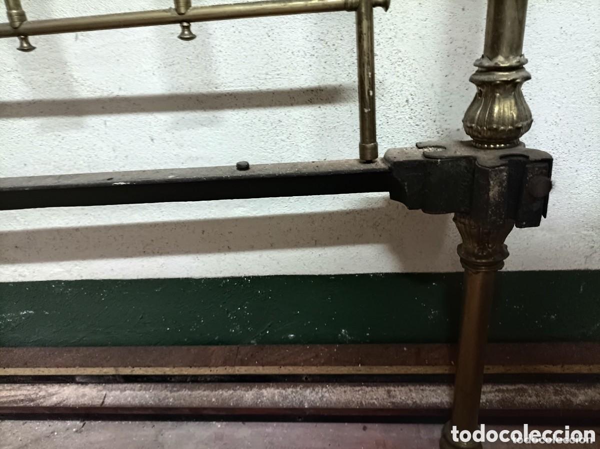 Antig&uuml;edades: ANTIGUO CABECERO DE CAMA , REALIZADA EN BRONCE - Foto 7