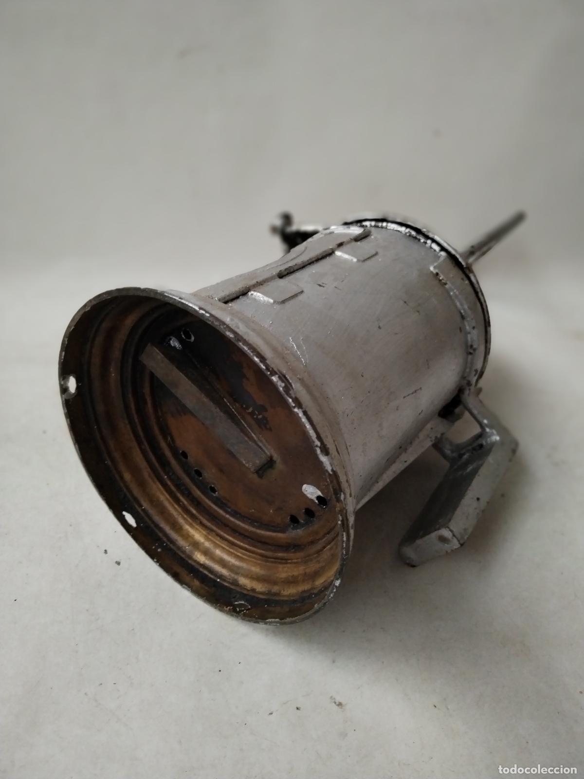 Antig&uuml;edades: farol antiguo ferroviario repintado - Foto 5