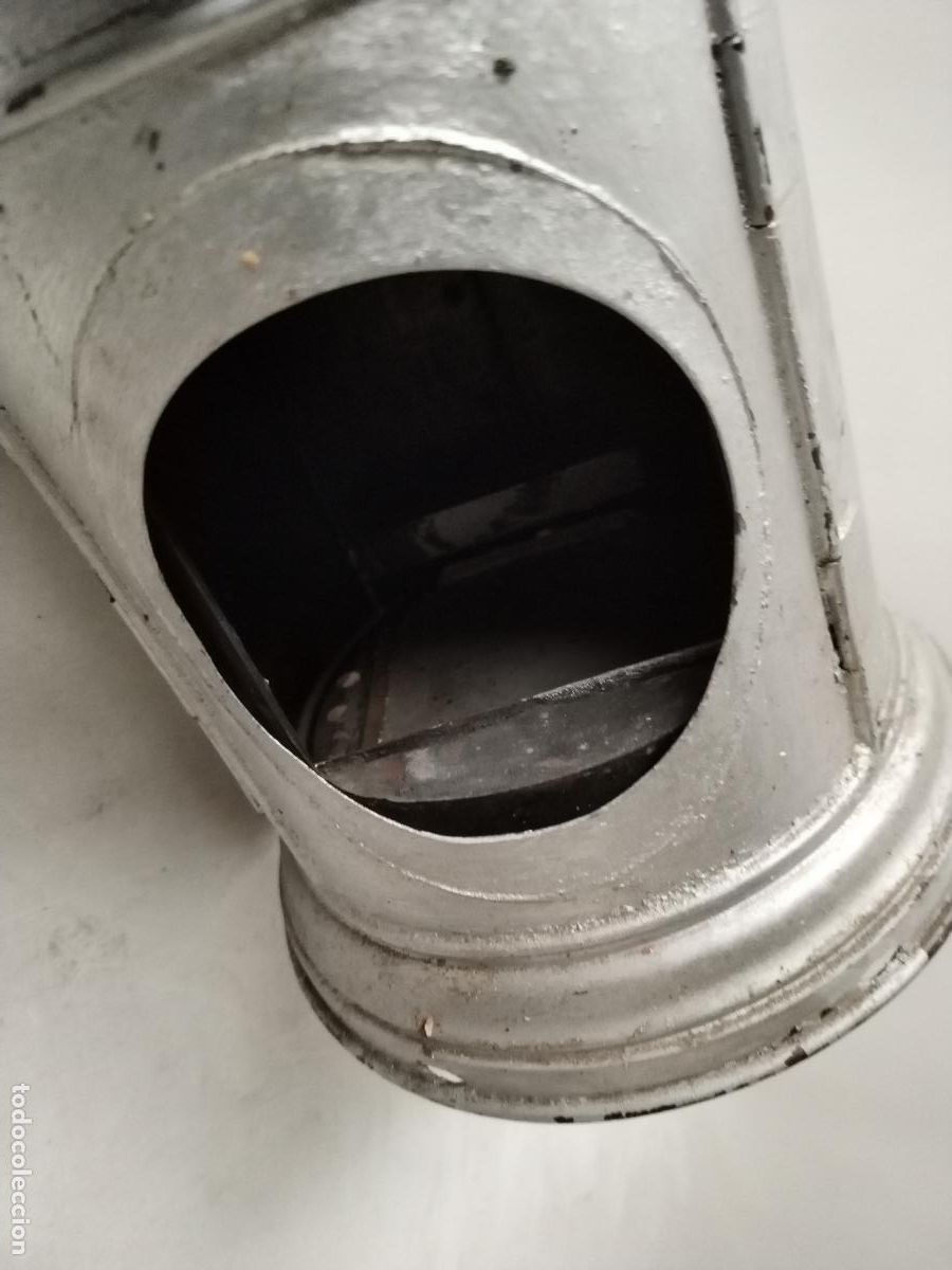 Antig&uuml;edades: farol antiguo ferroviario repintado - Foto 9