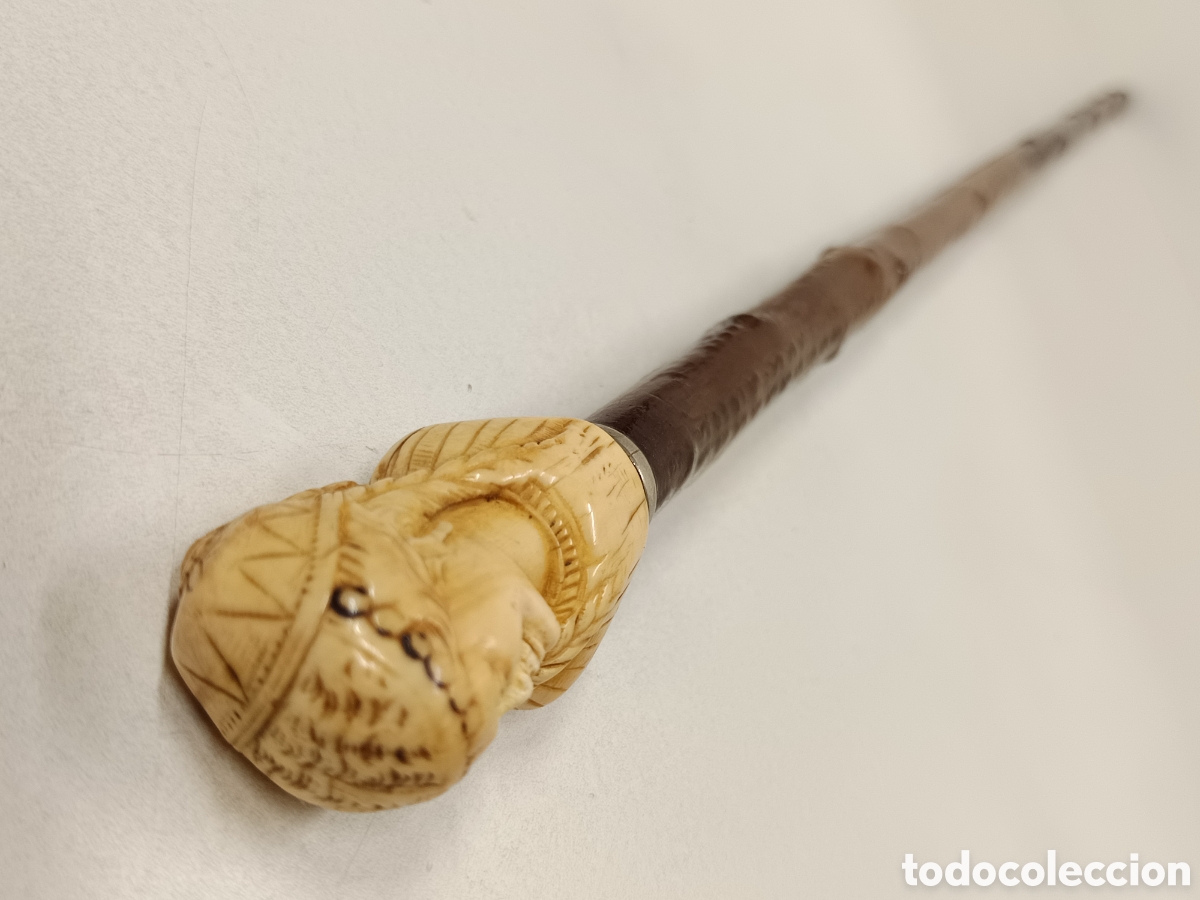 Antig&uuml;edades: Bast&oacute;n en Marfl y madera de endrino - Foto 10