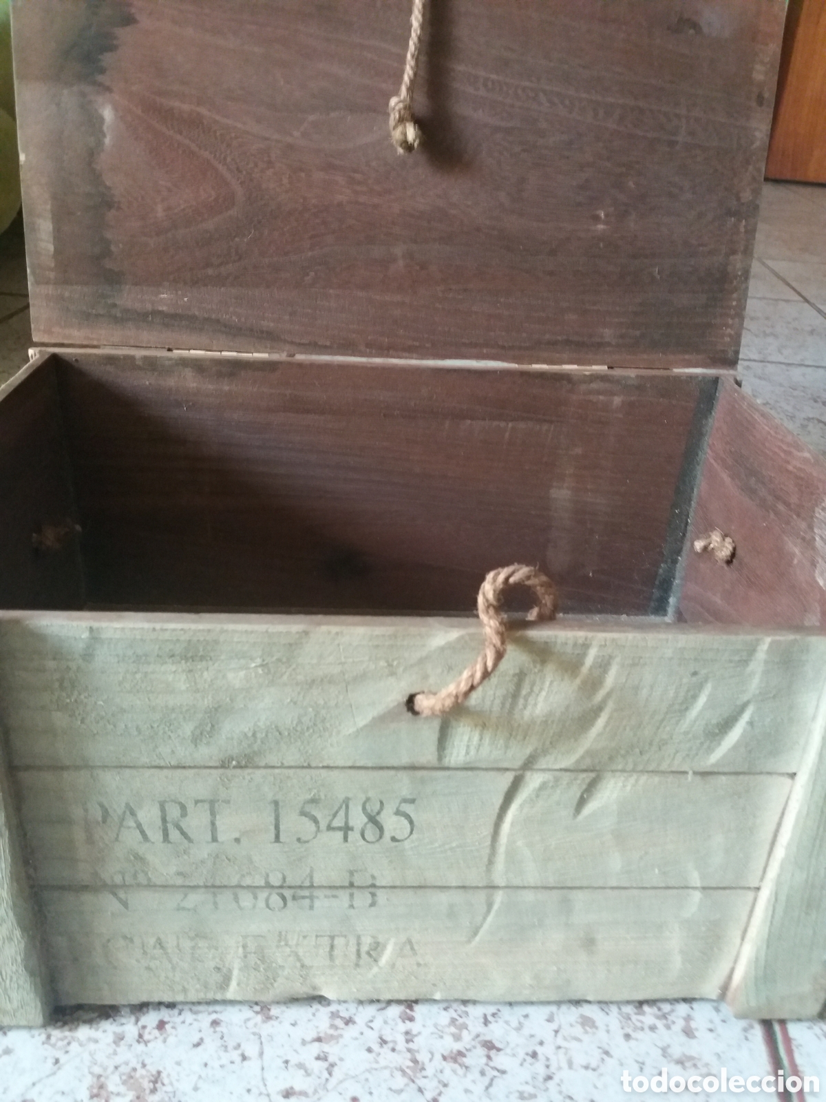 Antiquit&eacute;s: 6 cajas antiguas de madera de bebidas de bar