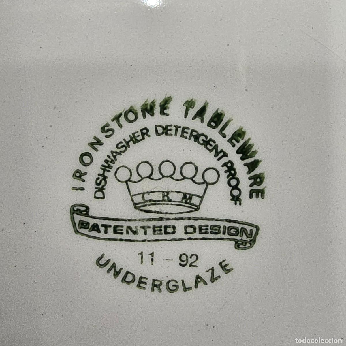 Antig&uuml;edades: PLATO HONDO DE PORCELANA. IRONSTONE TABLEWARE. - Foto 4