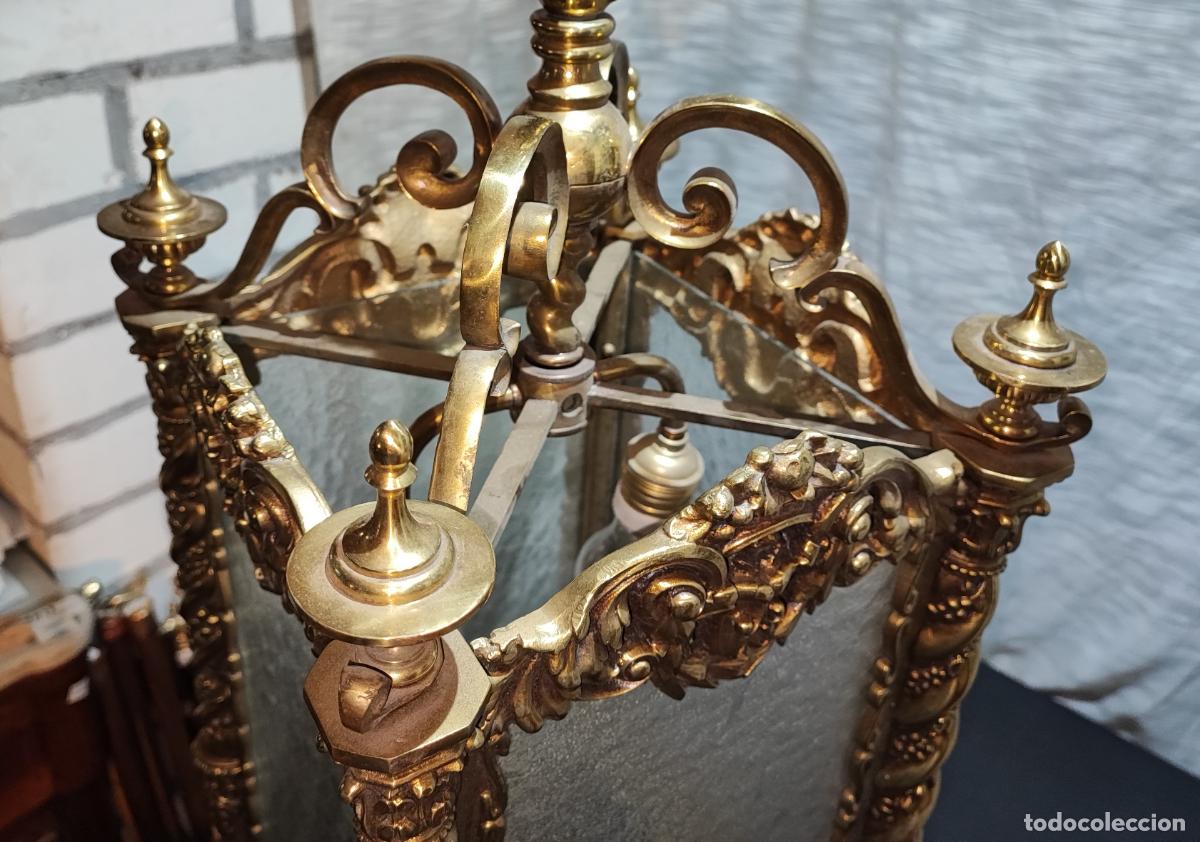 Antig&uuml;edades: EXCELENTE FAROL DE BRONCE 23 KLGS. - Foto 4