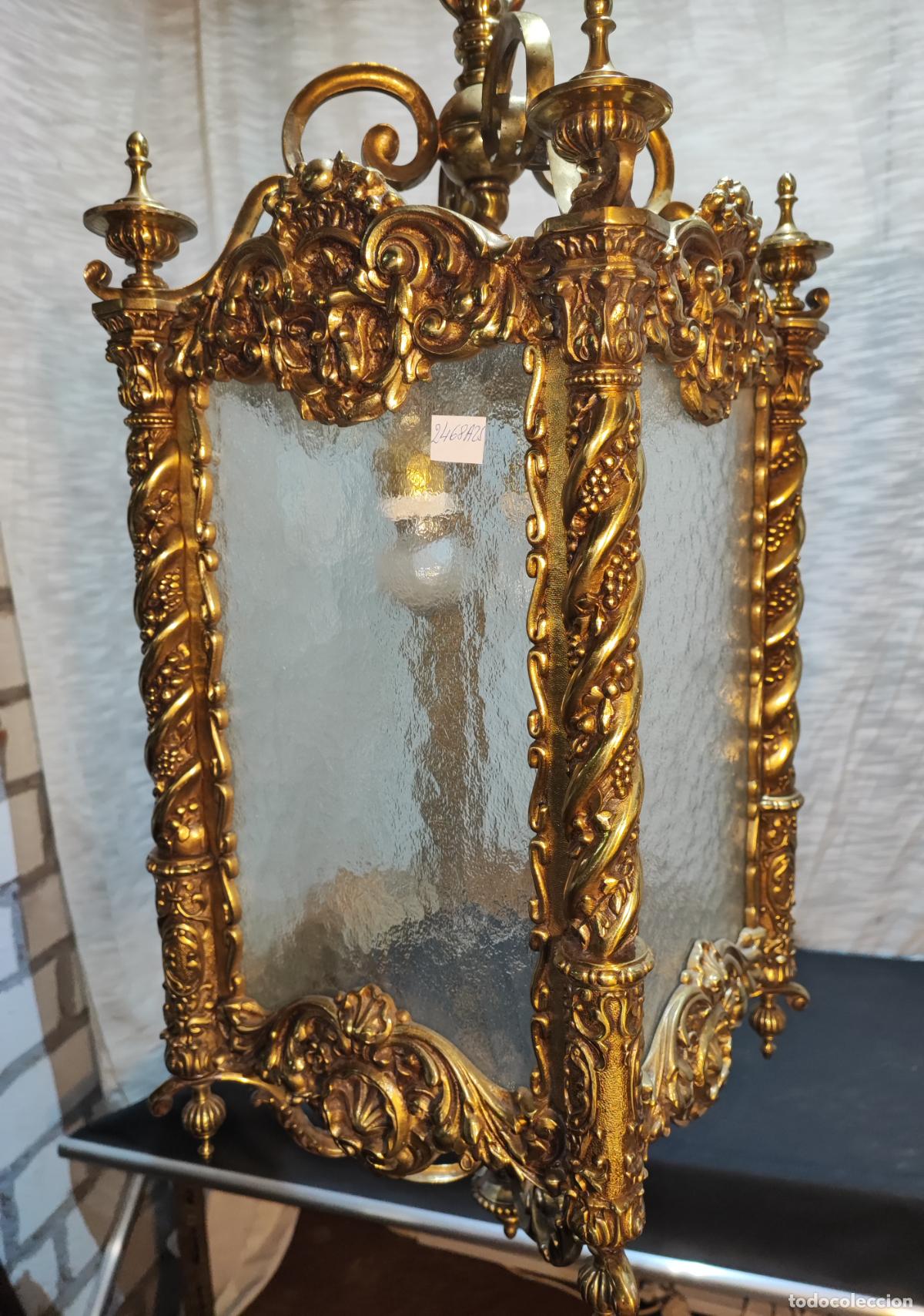 Antig&uuml;edades: EXCELENTE FAROL DE BRONCE 23 KLGS. - Foto 1