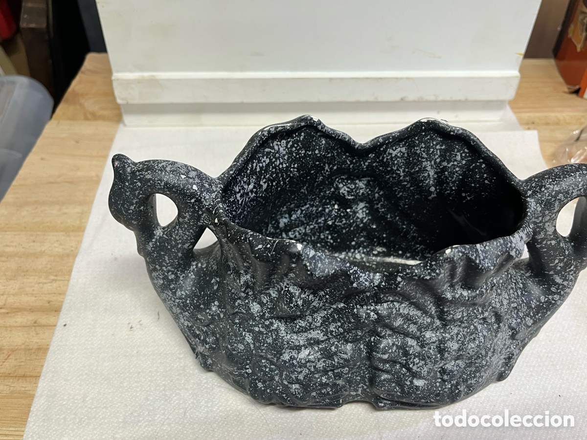 Antig&uuml;edades: Cuenco de cer&aacute;mica con forma de cisnes - Foto 6