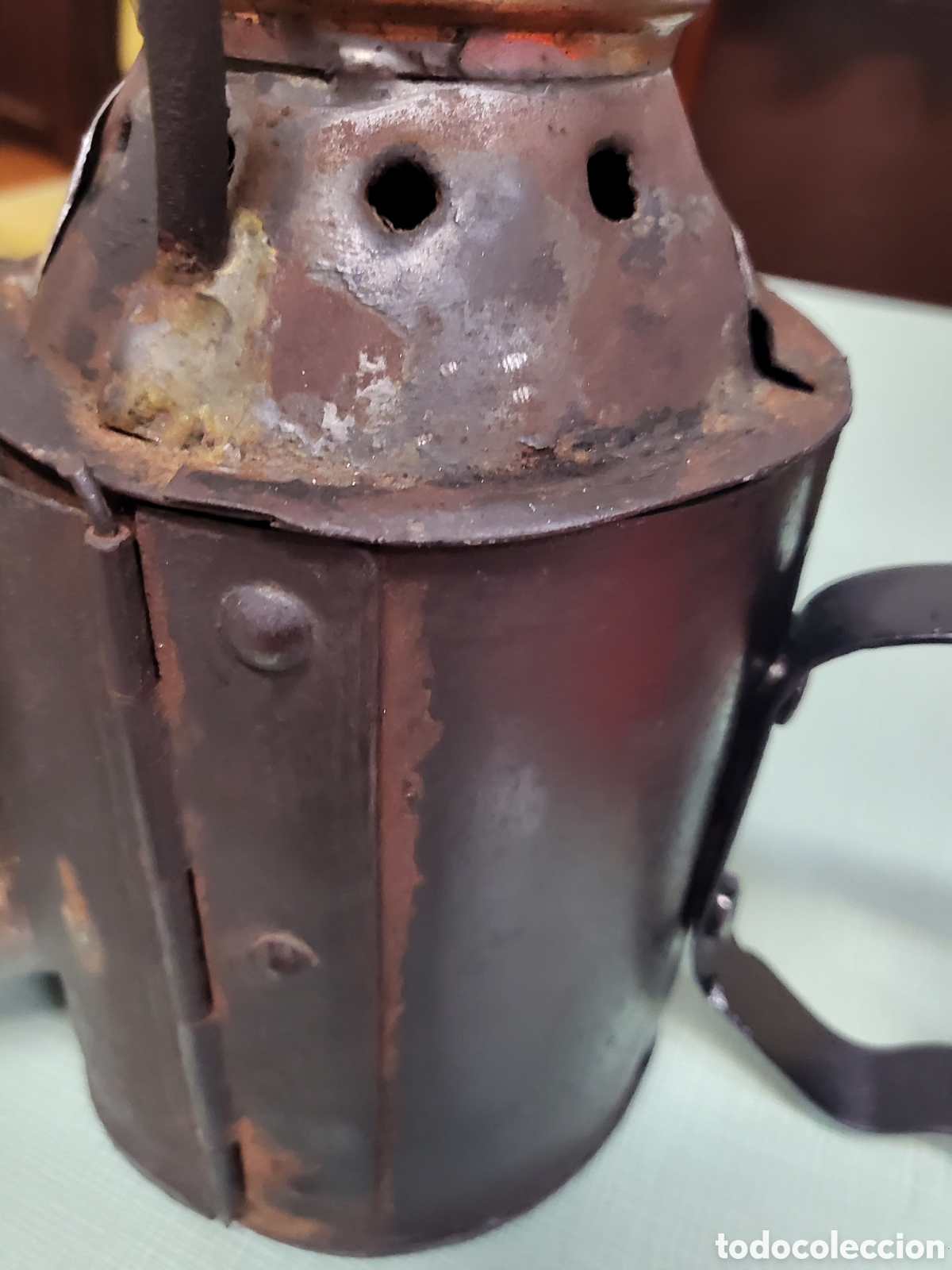 Antig&uuml;edades: Farol antiguo ferroviario - Foto 7