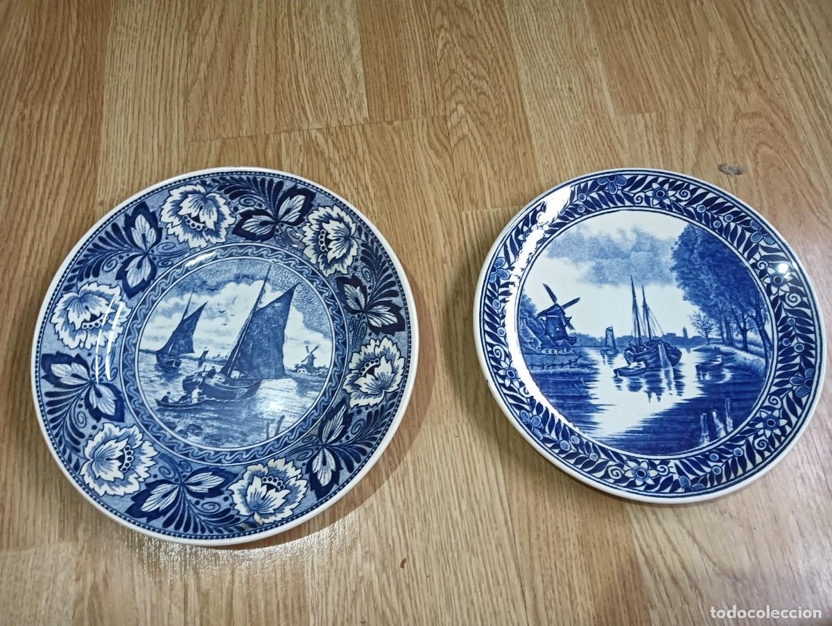 Antig&uuml;edades: Platos dv Delft hechos en holanda - Foto 1