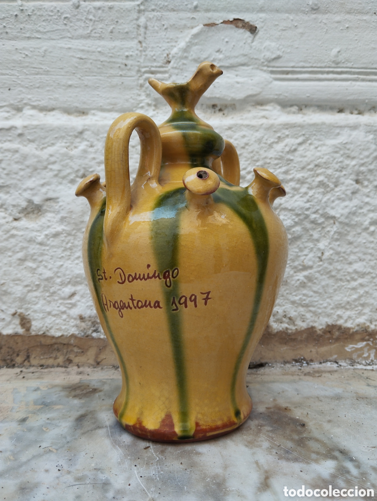 Antig&uuml;edades: BOTIJO DE SEIS PITORROS FIRMADO - Foto 1
