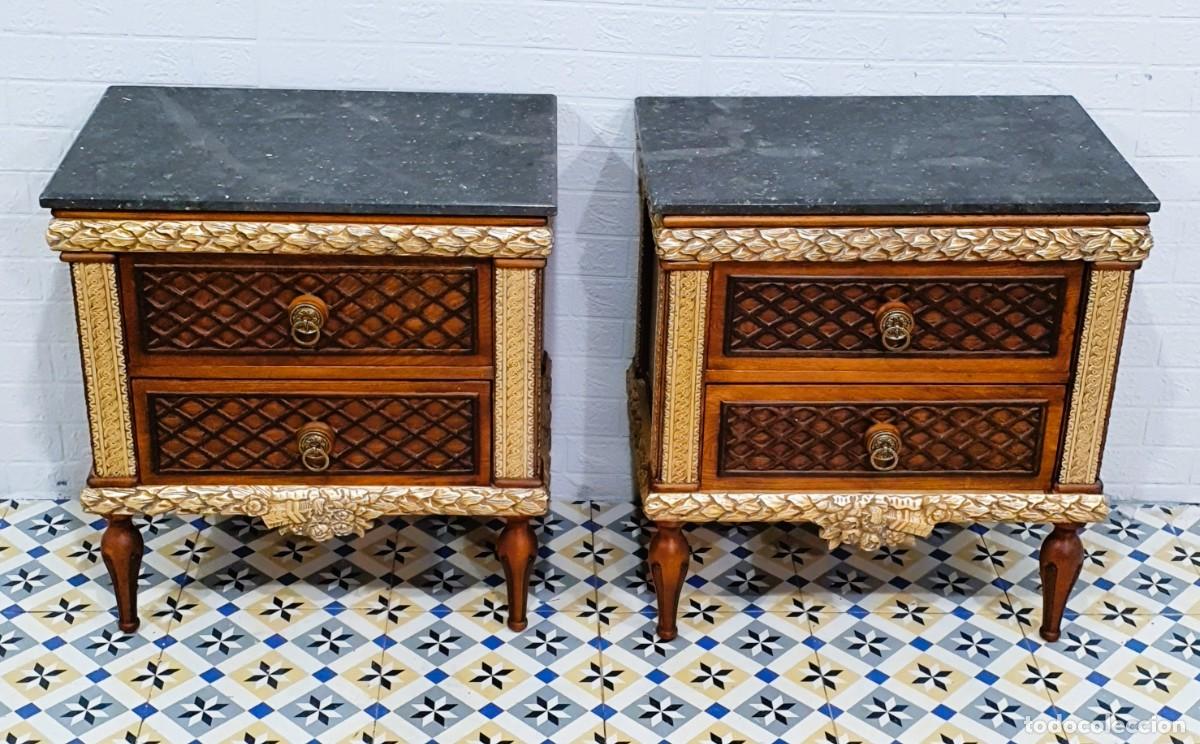 Antig&uuml;edades: Cabecero y mesillas colecci&oacute;n Alexandra estilo rococo - Foto 14