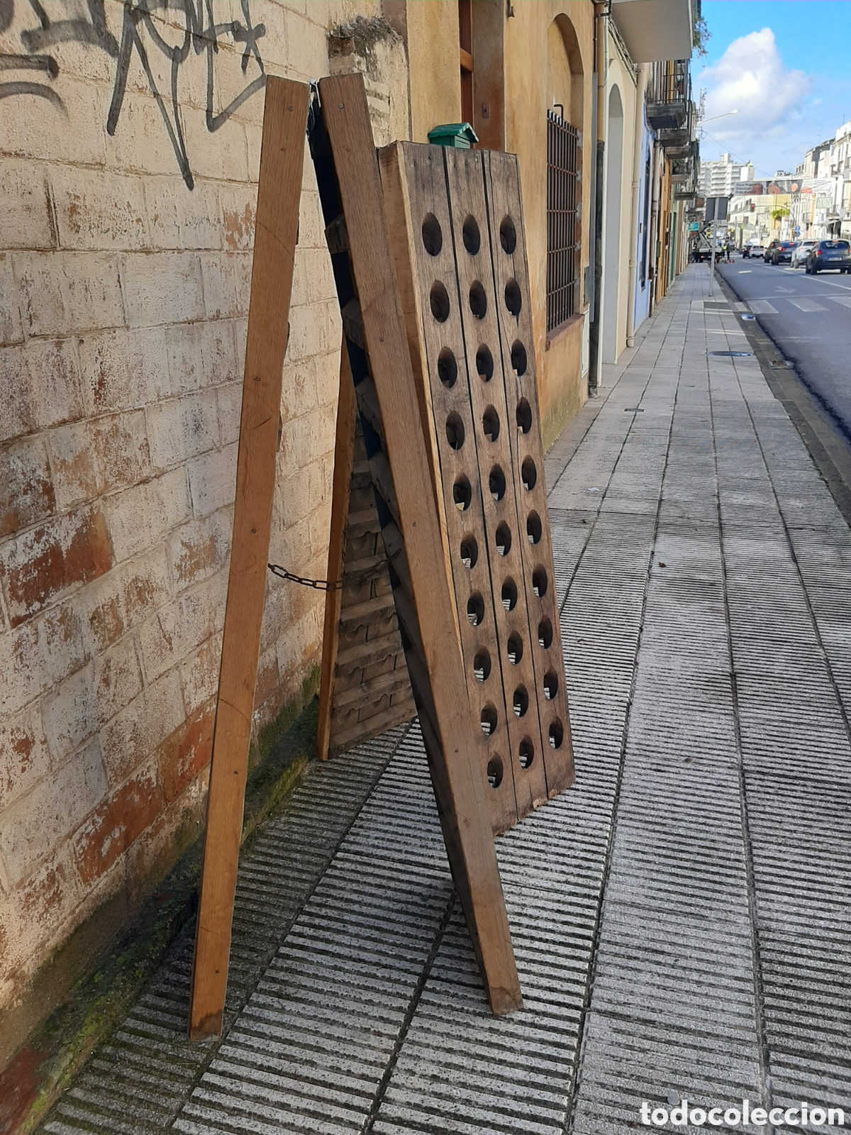 Antig&uuml;edades: Botelleros antiguos de bodega - Foto 4
