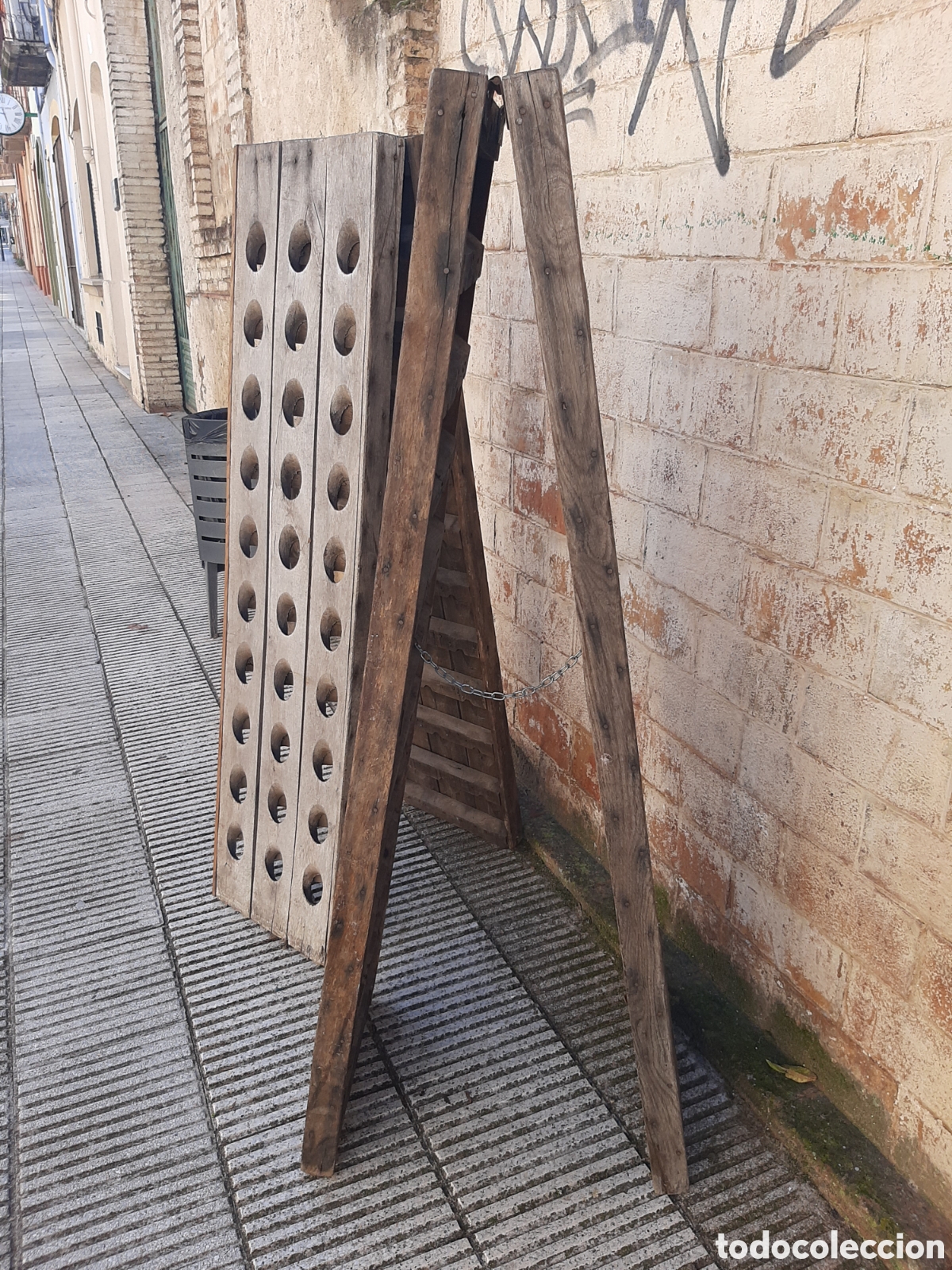 Antig&uuml;edades: Botelleros antiguos de bodega - Foto 5
