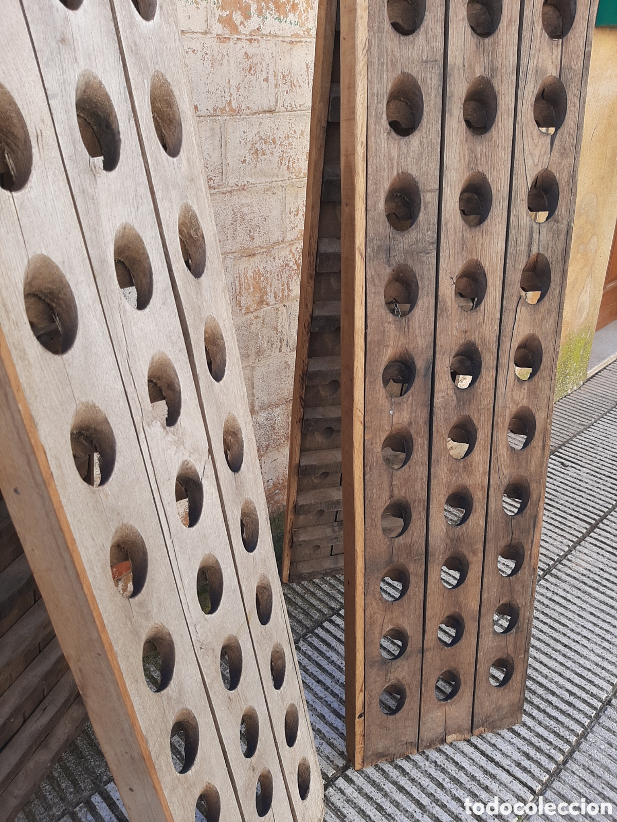 Antig&uuml;edades: Botelleros antiguos de bodega - Foto 6