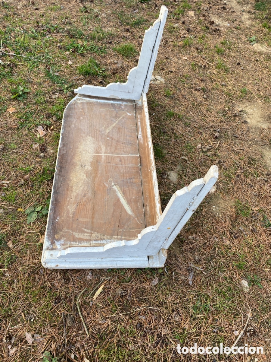 Antig&uuml;edades: Mesa r&uacute;stica de pared madera - Foto 5