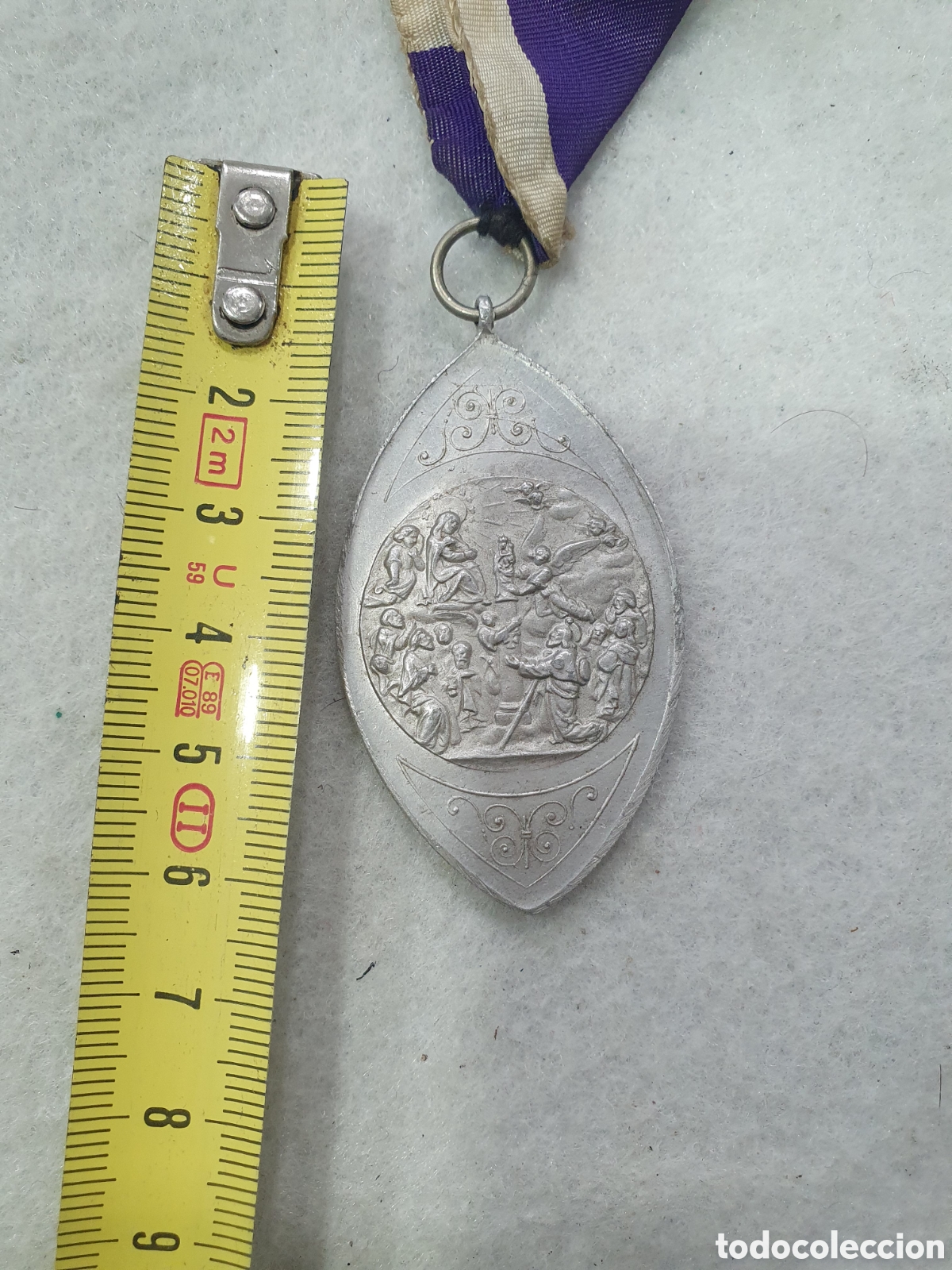 Antig&uuml;edades: Medalla Virgen del Pilar. (L110) - Foto 2