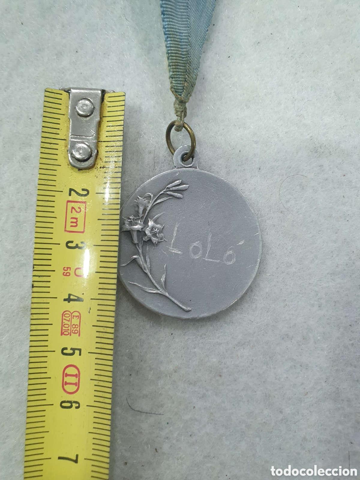 Antig&uuml;edades: Medalla Inmaculada de aluminio. (L110) - Foto 2