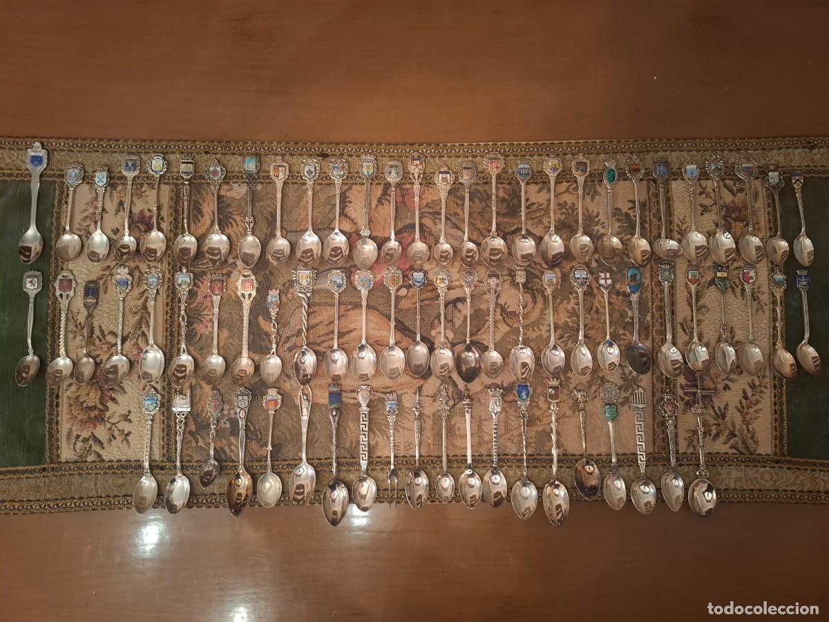 Antig&uuml;edades: Cucharillas de plata decorativas - Foto 1