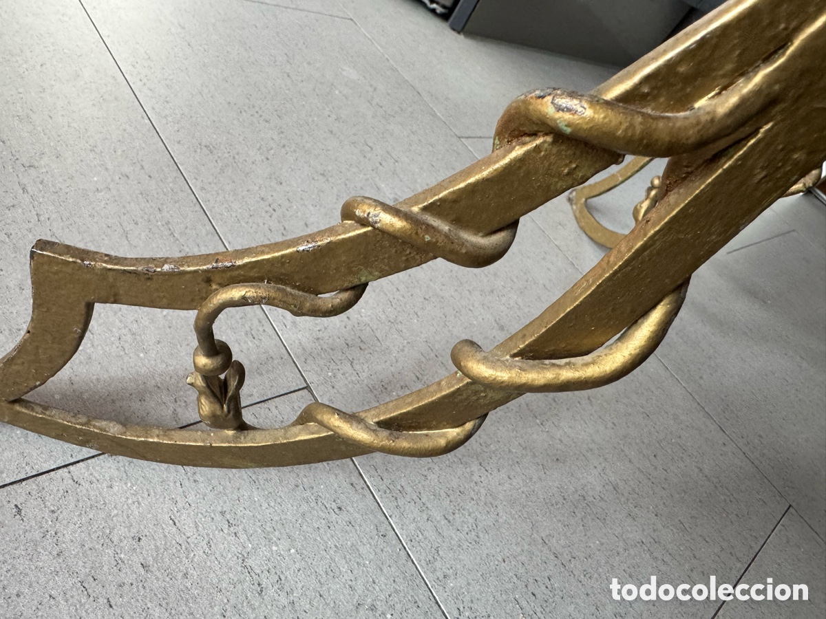 Antig&uuml;edades: Mesa macetero hierro forjado - Foto 5