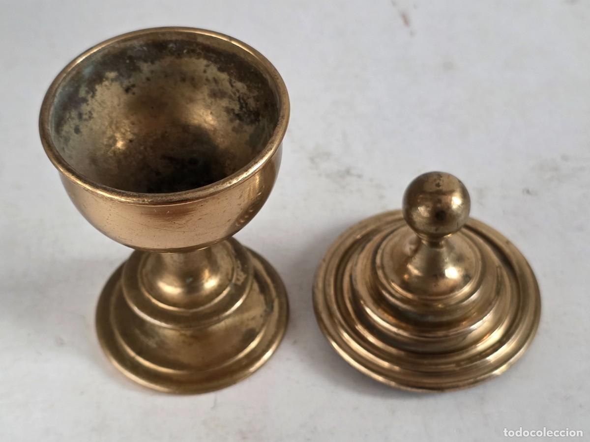 Antig&uuml;edades: Antiguo Peque&ntilde;o C&aacute;liz de Bronce - Foto 10