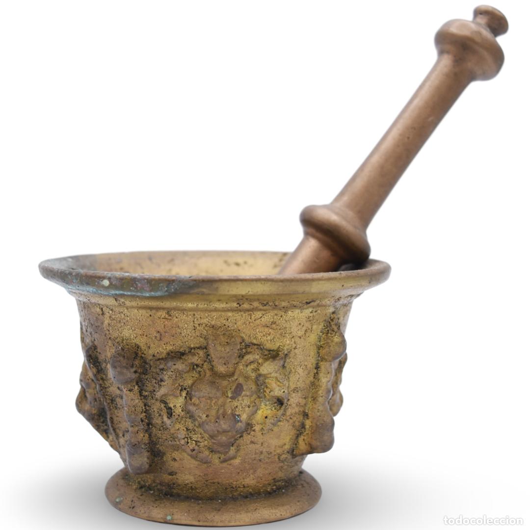 Antig&uuml;edades: Mortero de bronce antiguo - Foto 1