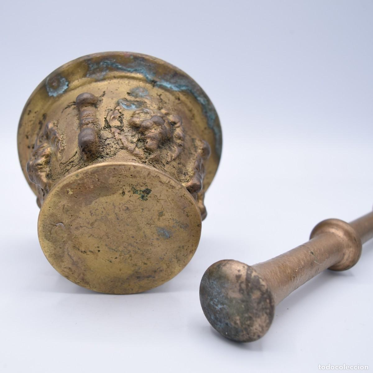 Antig&uuml;edades: Mortero de bronce antiguo - Foto 4