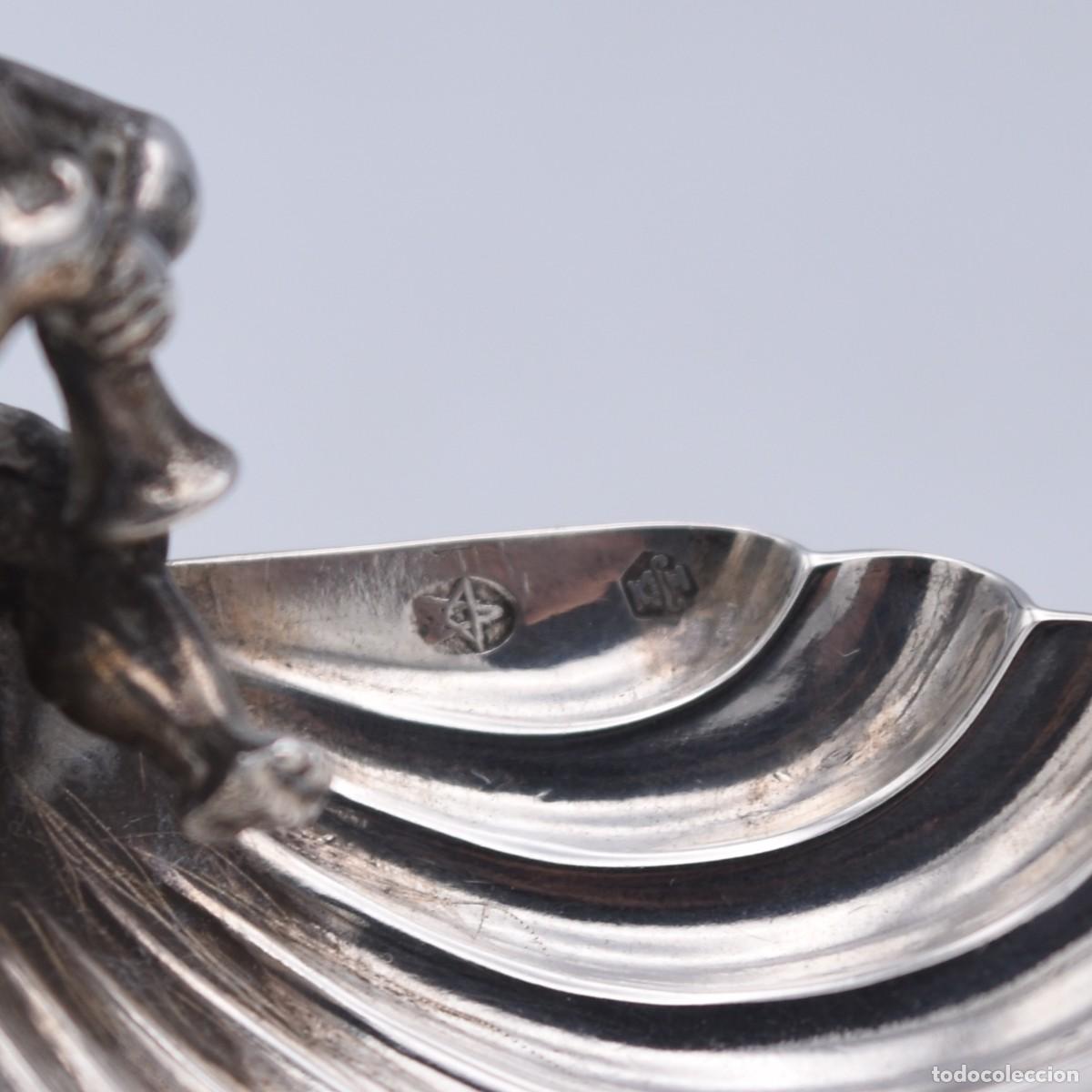 Antig&uuml;edades: Saleros / pellizcos de sal - Plata - Foto 7