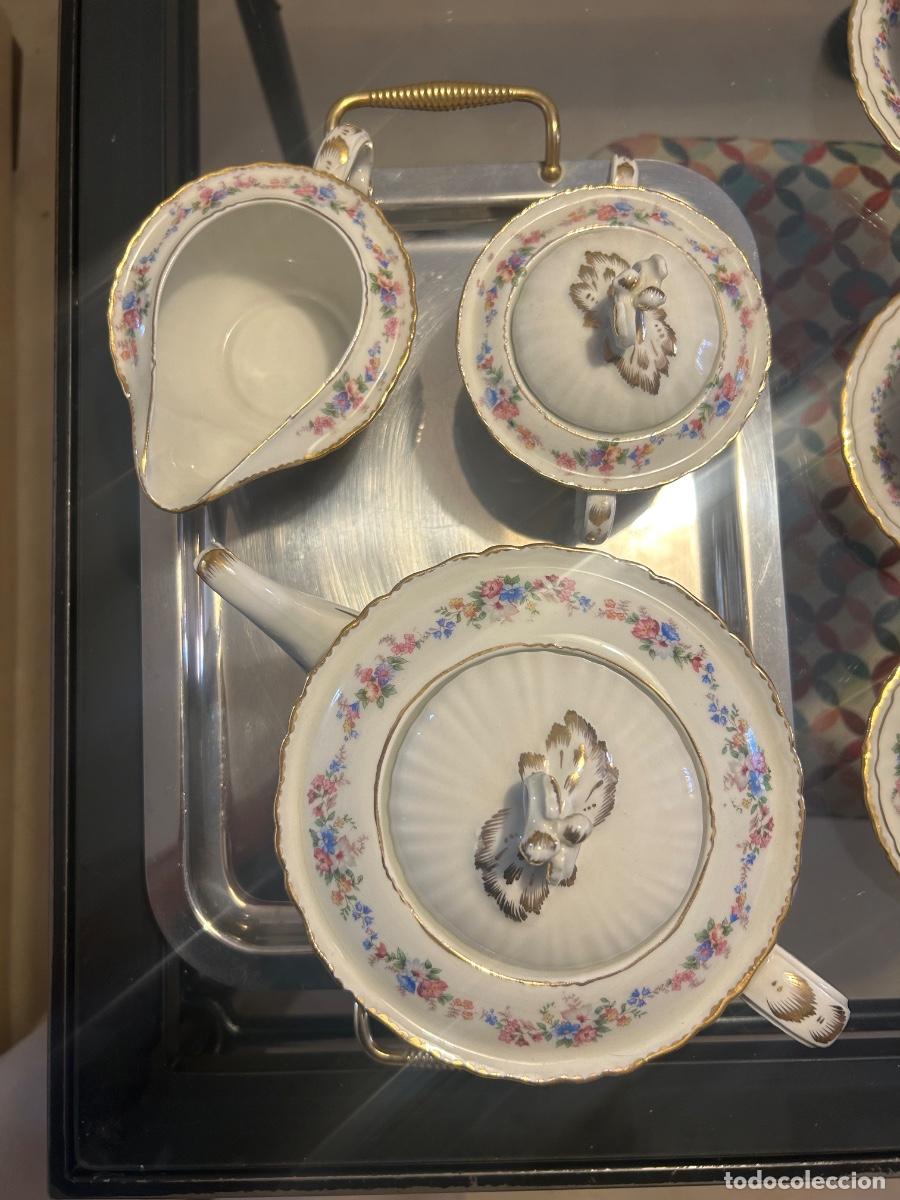 Antig&uuml;edades: Juego de t&eacute; porcelana Hispana - Foto 2