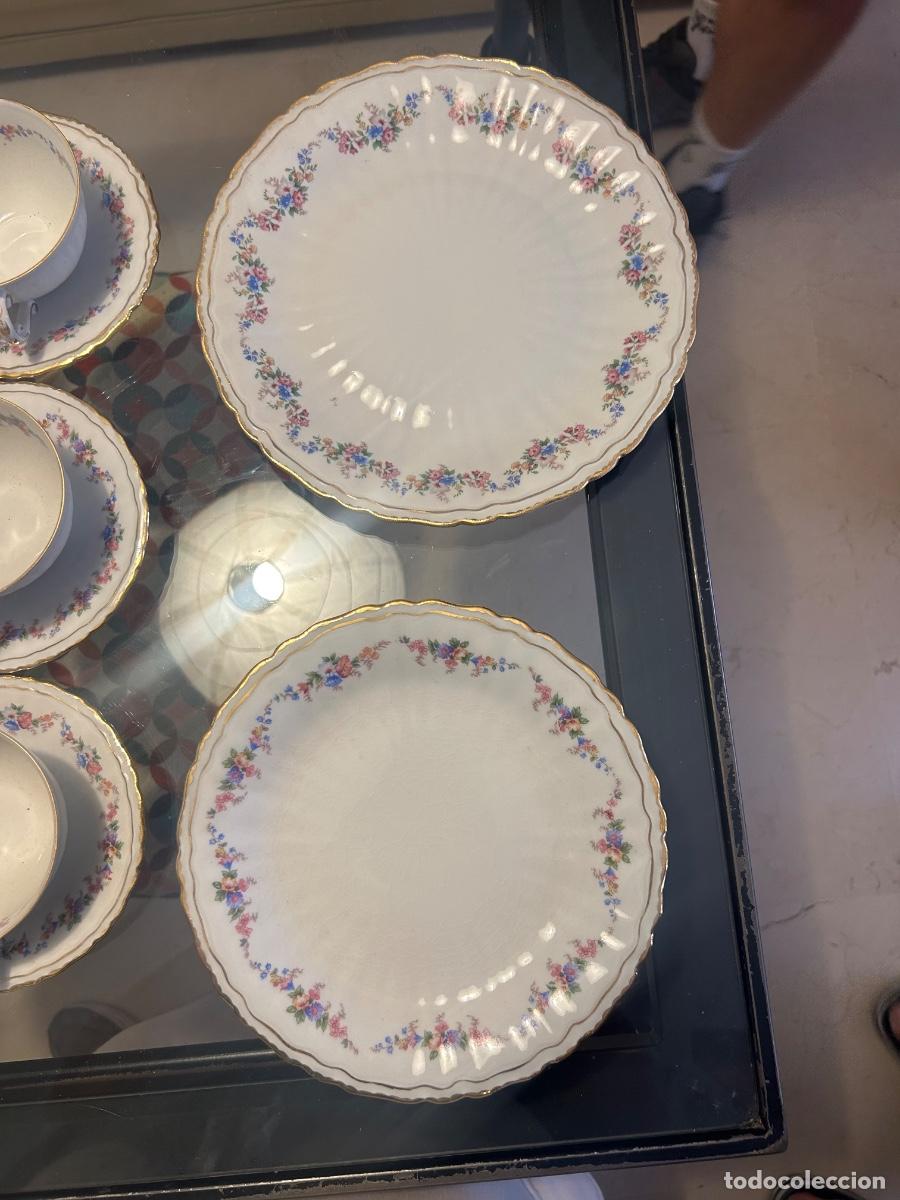Antig&uuml;edades: Juego de t&eacute; porcelana Hispana - Foto 4