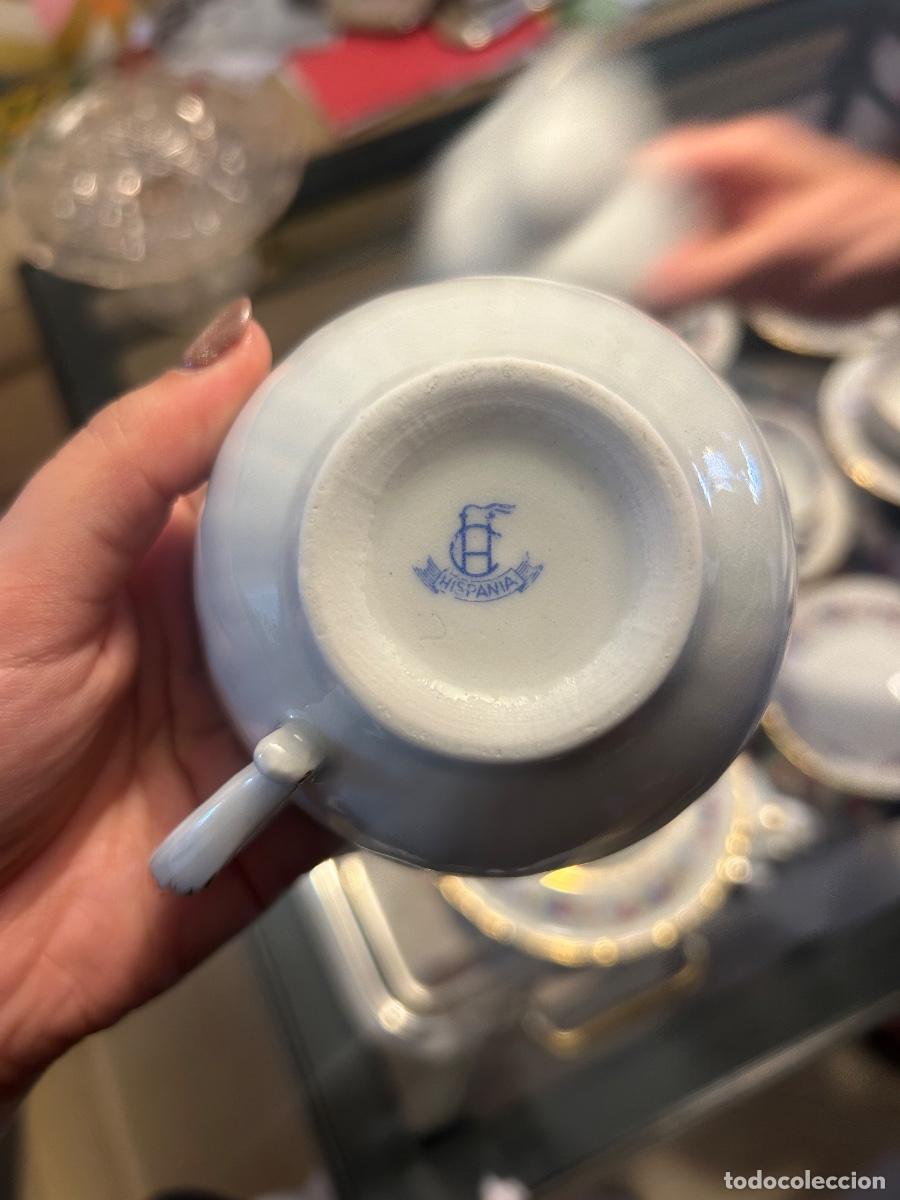 Antig&uuml;edades: Juego de t&eacute; porcelana Hispana - Foto 5