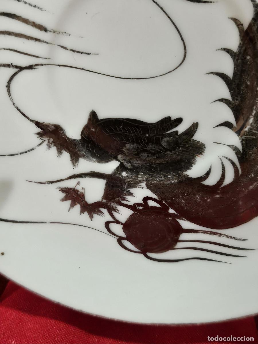 Antig&uuml;edades: plato de porcelana oriental - Foto 2