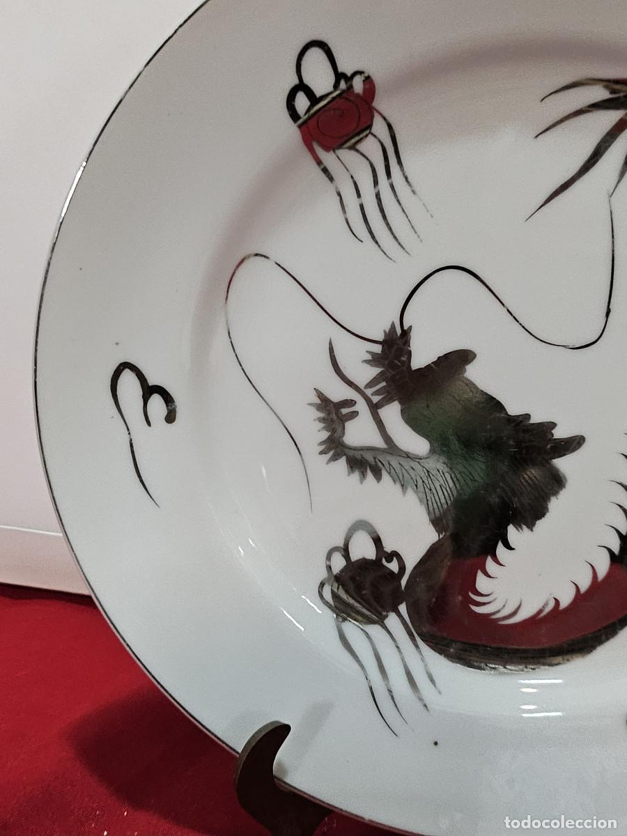 Antig&uuml;edades: plato de porcelana oriental - Foto 2