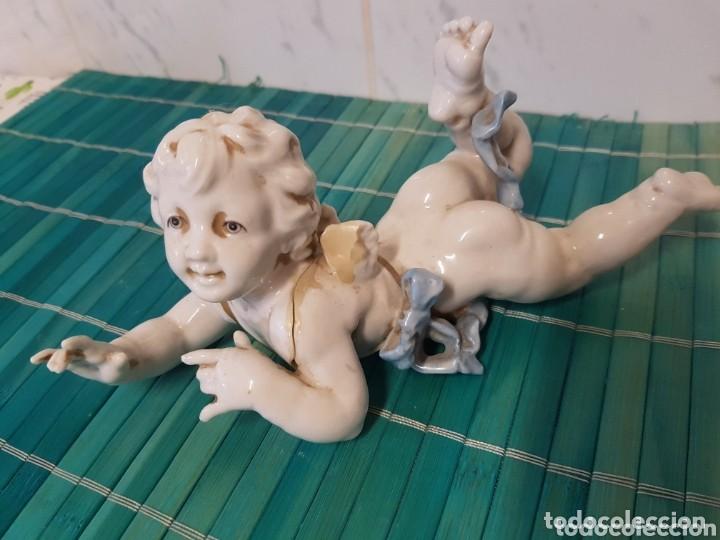 Antig&uuml;edades: Angeles querubines porcelana Algora para restaurar - Foto 2