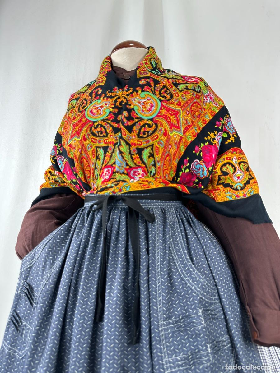 Antig&uuml;edades: GRAN PA&Ntilde;UELO ESTAMPADO. 160 CM - Foto 15