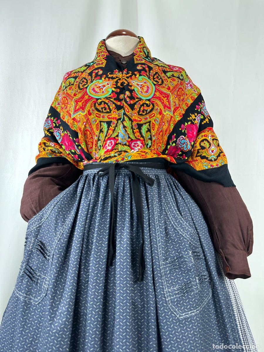 Antig&uuml;edades: GRAN PA&Ntilde;UELO ESTAMPADO. 160 CM - Foto 16