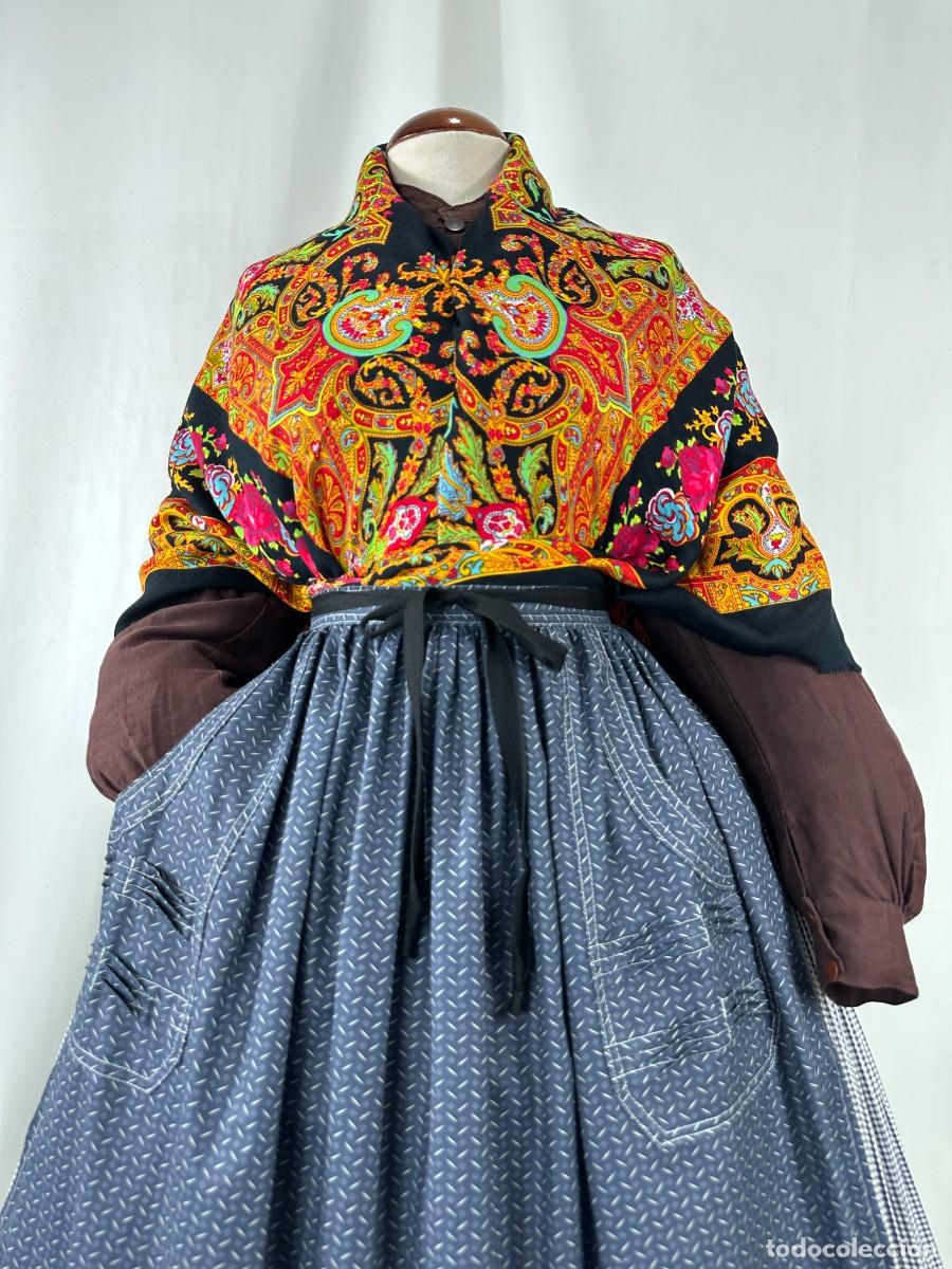 Antig&uuml;edades: GRAN PA&Ntilde;UELO ESTAMPADO. 160 CM - Foto 17