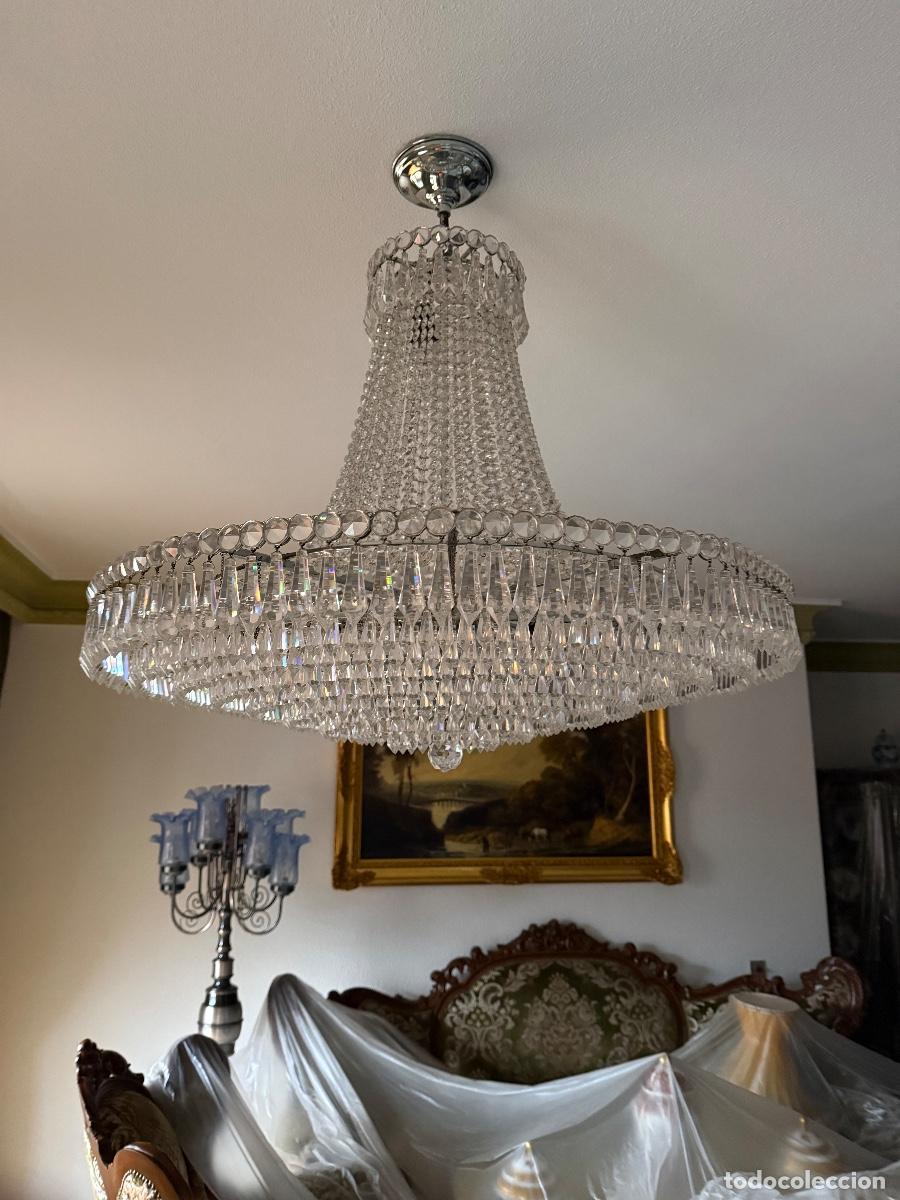 Antig&uuml;edades: L&aacute;mpara de cristal murano - Foto 4