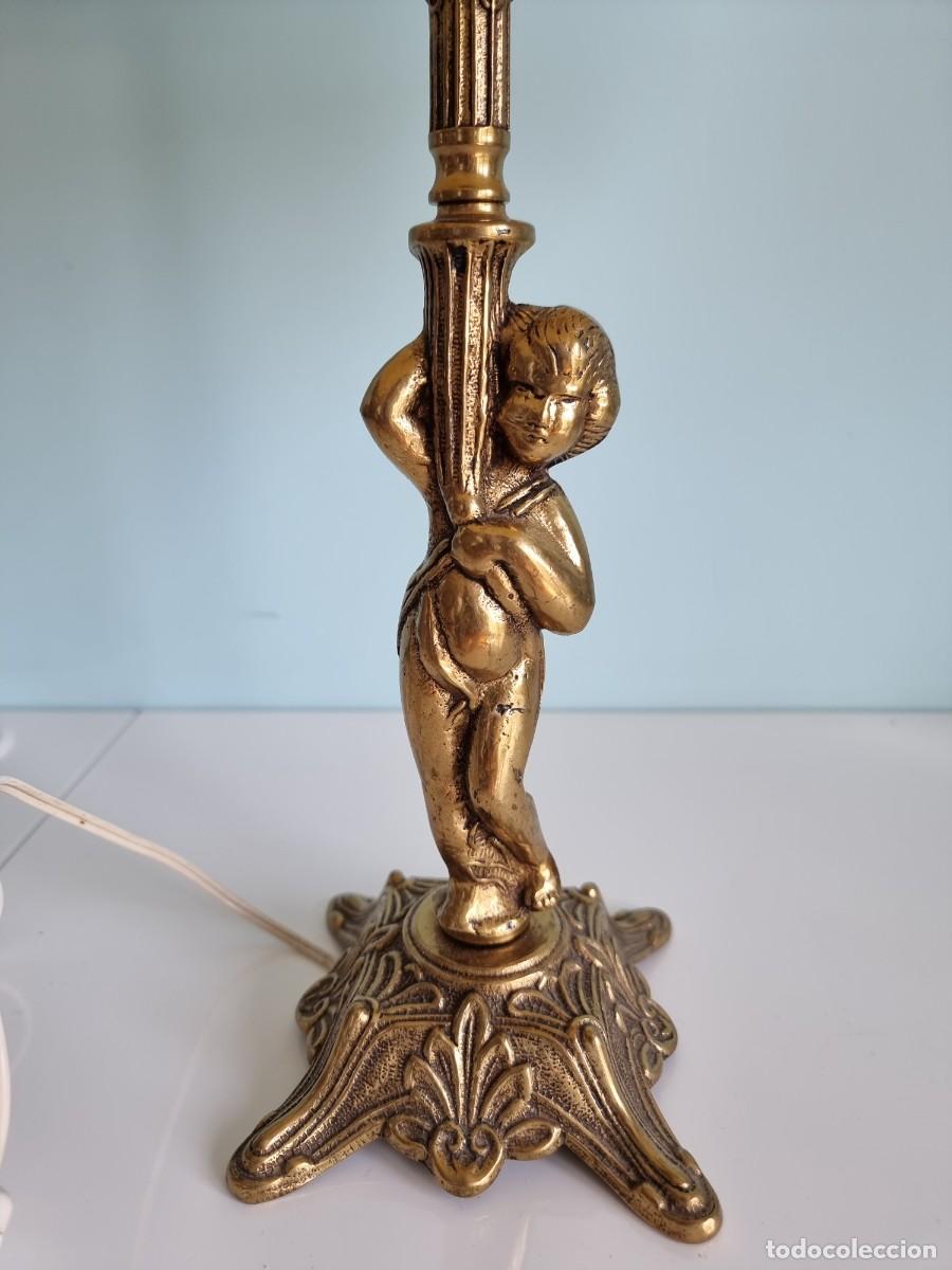 Antig&uuml;edades: L&aacute;mpara de bronce vintage - Foto 2