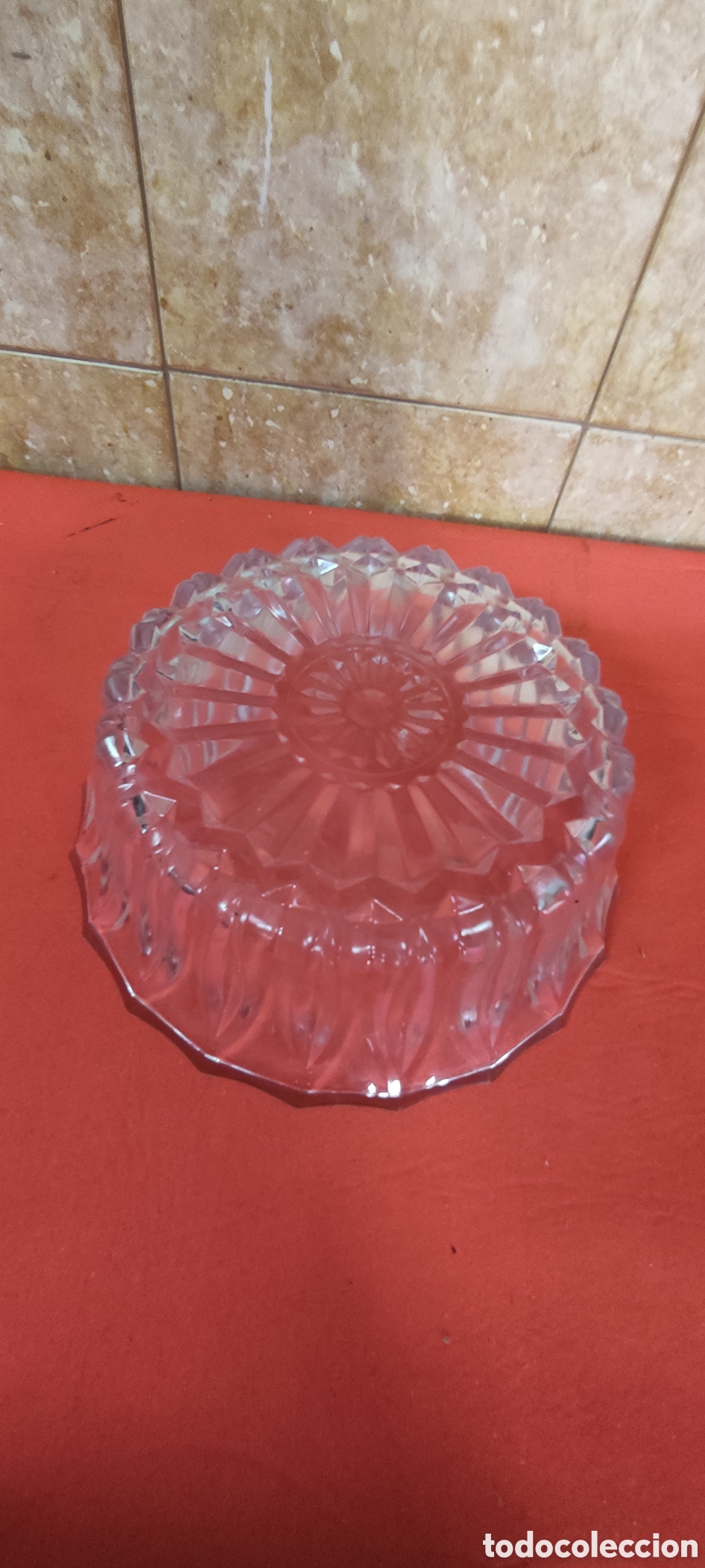 Antig&uuml;edades: Cuenco de cristal tallado - Foto 3