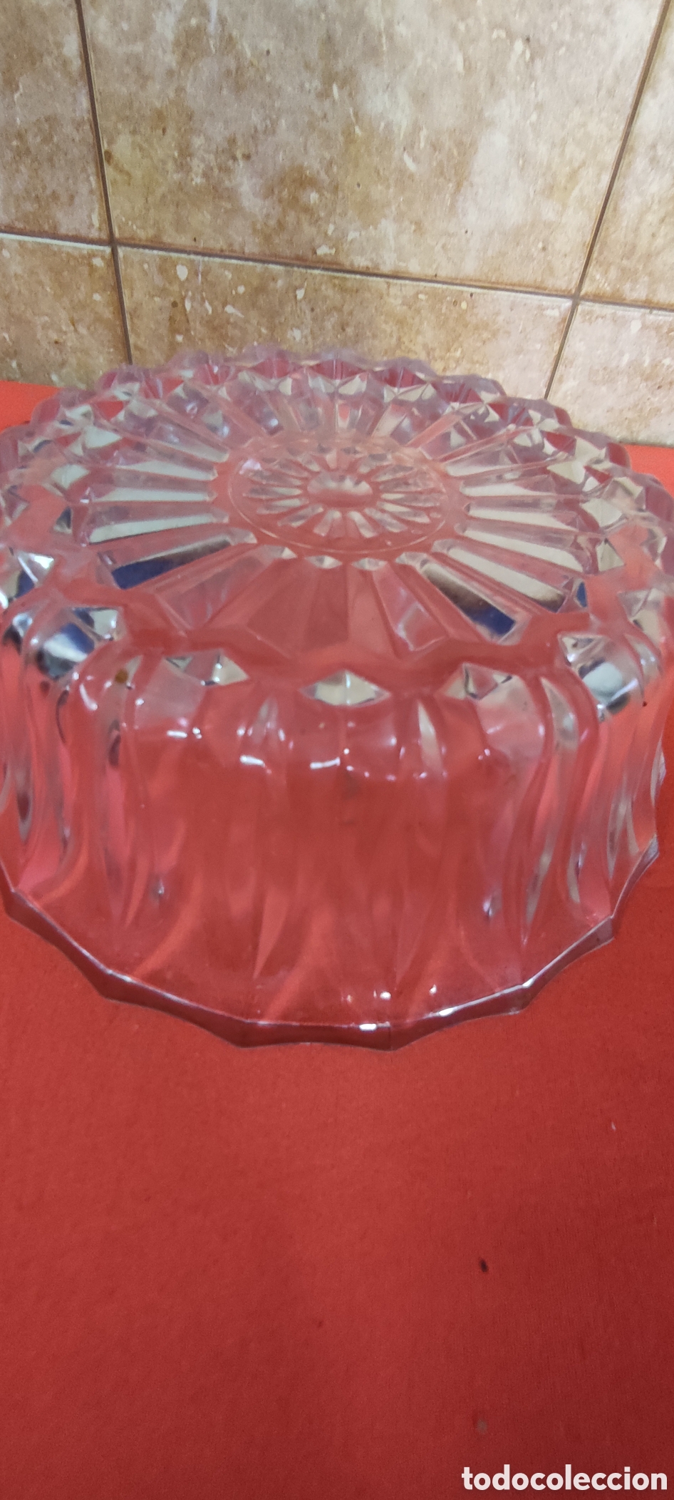 Antig&uuml;edades: Cuenco de cristal tallado - Foto 4