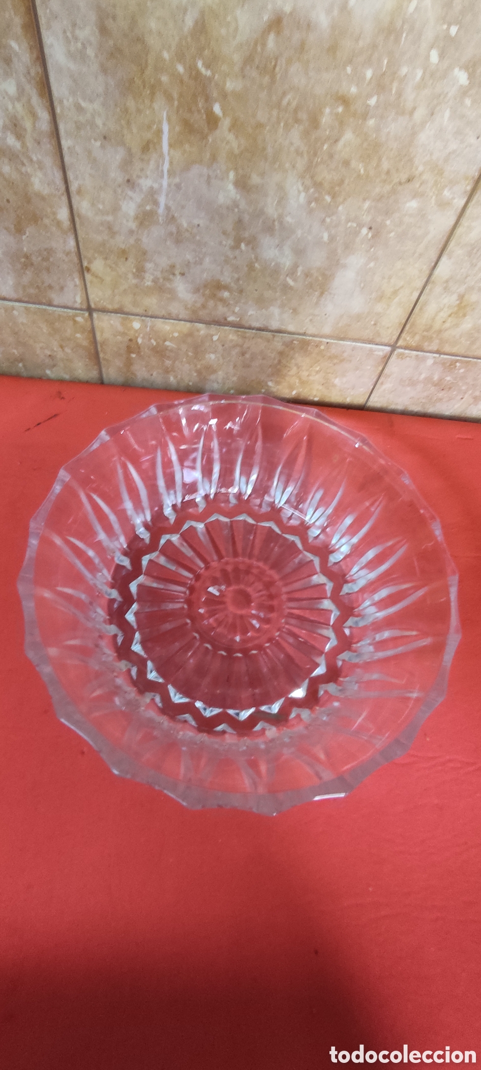 Antig&uuml;edades: Cuenco de cristal tallado - Foto 6