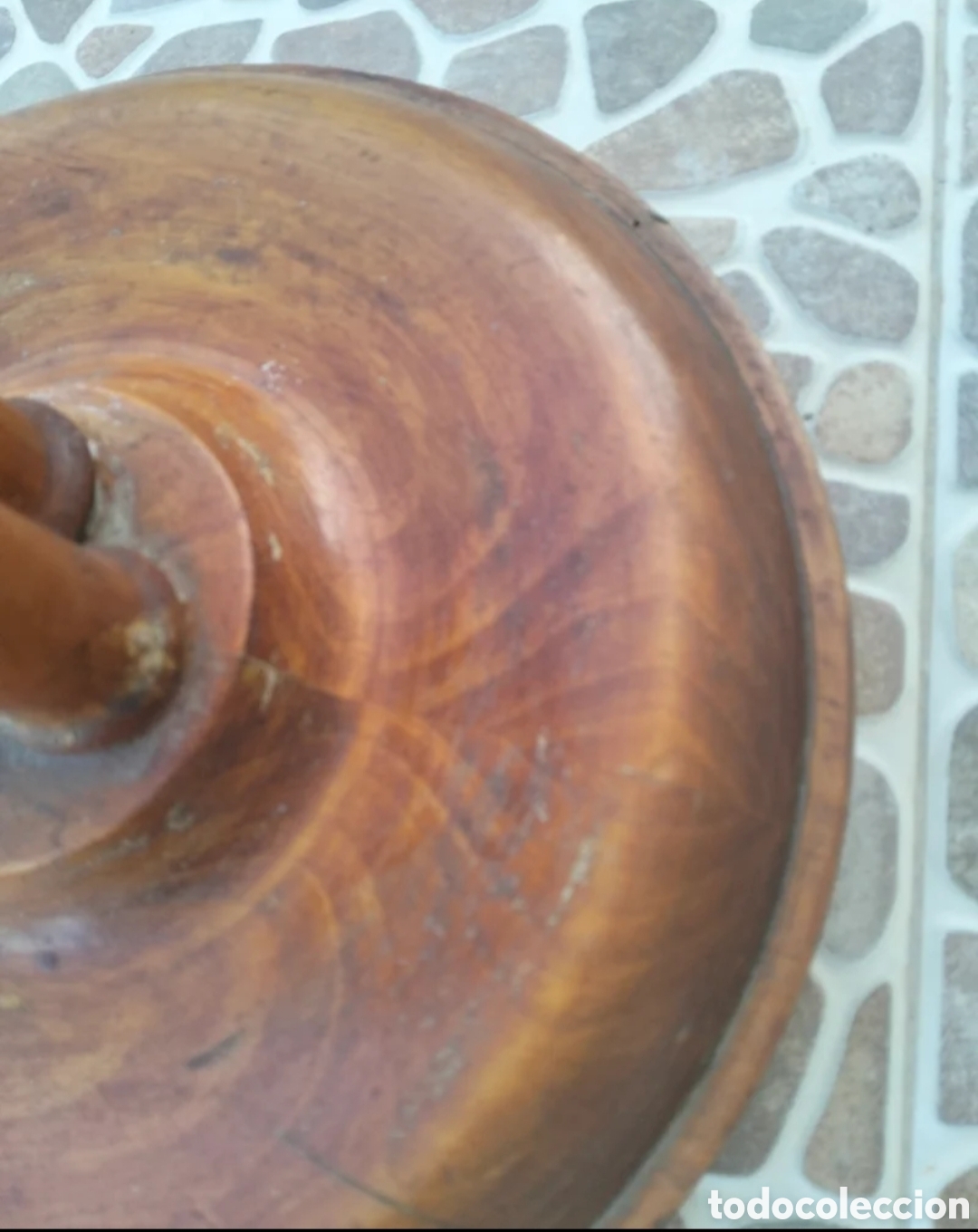 Antig&uuml;edades: Pedestal antiguo de madera - Foto 4